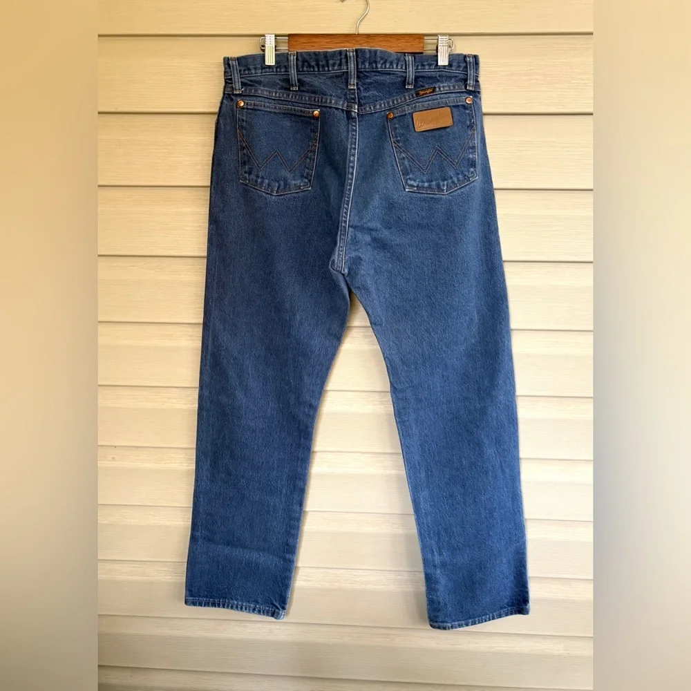 WRANGLER jeans men’s cowboy cut original fit denim sz 36 by 32 rugged workwear